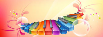 colorful piano
