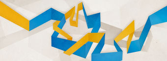 blue yellow lines
