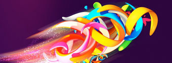 cool colors abstract