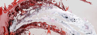 red white liquid